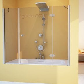 LUX PART GV-103 хром блестящий стекло бесцветное правое открывание двери