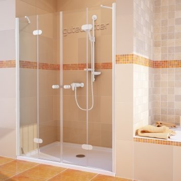 LUX DOOR GK-104 белый матовый стекло бесцветное