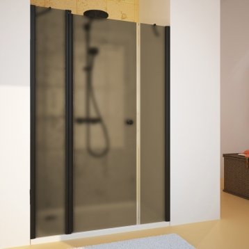 LUX DOOR GK-603 черный матовый стекло бронзовое матовое