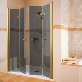 LUX DOOR GK-104A золотой металлик стекло графитовое