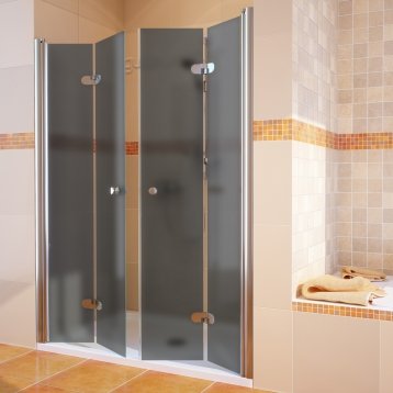 LUX DOOR GK-104A хром блестящий стекло графитовое матовое
