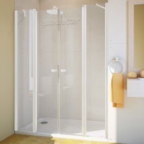 LUX DOOR GK-604 белый матовый стекло выбеленное