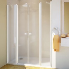 LUX DOOR GK-604 белый матовый стекло матовое