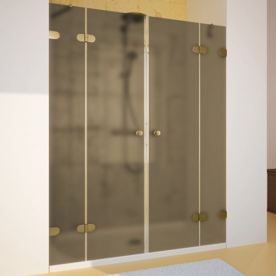 LUX DOOR GK-004 золотой гальванический стекло бронзовое матовое