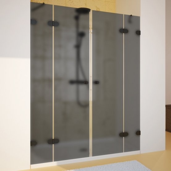 LUX DOOR GK-004 черный матовый стекло графитовое матовое