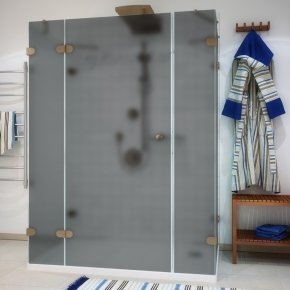 LUX RECTAN GK-005A бронзовый стекло графитовое матовое левое открывание двери