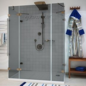 LUX RECTAN GK-005A бронзовый стекло графитовое левое открывание двери