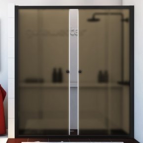 SHAPE DOOR GK-864 черный матовый стекло бронзовое матовое