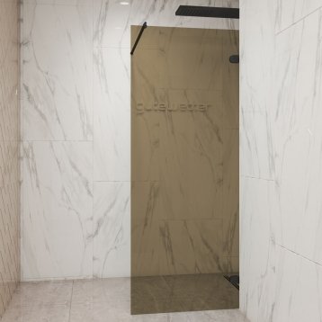 LUX DOOR GK-001NITL-2522 черный матовый стекло бронзовое