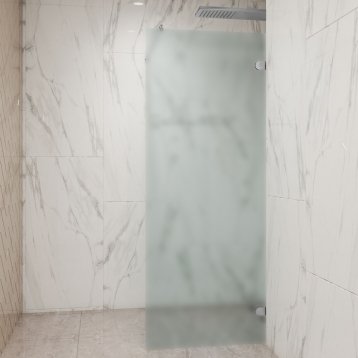 LUX DOOR GK-001NITL-2522 хром матовый стекло матовое