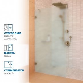 Инфографика 1 LUX DOOR GK-001N бронзовый стекло матовое толщина 6_0