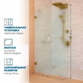 Инфографика 2 LUX DOOR GK-001N золотой гальванический стекло матовое толщина 6_0