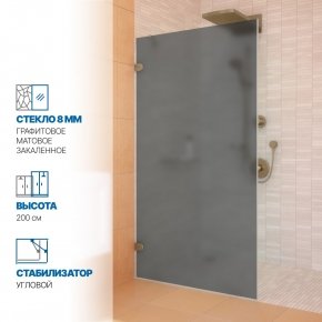 Инфографика 1 LUX DOOR GK-001N бронзовый стекло графитовое матовое толщина 8_0