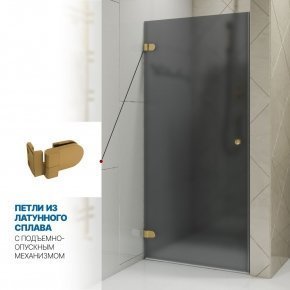 Инфографика 3 LUX DOOR GK-001 золотой металлик стекло графитовое матовое толщина 0_8 левое открывание двери