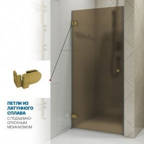 Инфографика 3 LUX DOOR GK-001 золотой гальванический стекло бронзовое матовое толщина 0_8 левое открывание двери