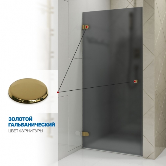 Инфографика 4 LUX DOOR GK-001 золотой гальванический стекло графитовое матовое толщина 0_8 левое открывание двери