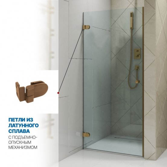 Инфографика 3 LUX DOOR GK-001 бронзовый стекло бесцветное толщина 0_8 левое открывание двери