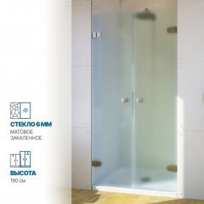 Инфографика 1 LUX DOOR GK-002 хром блестящий стекло матовое толщина 0_6