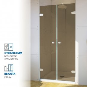 Инфографика 1 LUX DOOR GK-002 белый матовый стекло бронзовое толщина 0_8