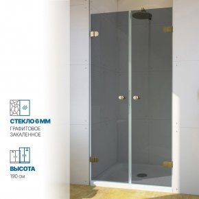 Инфографика 1 LUX DOOR GK-002 золотой металлик стекло графитовое толщина 0_6