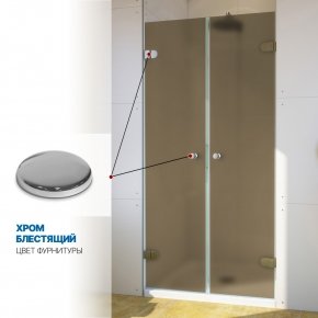 Инфографика 4 LUX DOOR GK-002 хром блестящий стекло бронзовое матовое толщина 0_8