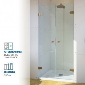 Инфографика 1 LUX DOOR GK-002 бронзовый стекло выбеленное толщина 0_8