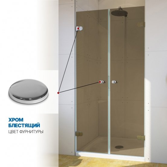 Инфографика 4 LUX DOOR GK-002 хром блестящий стекло бронзовое толщина 0_8