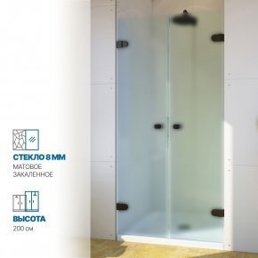 Инфографика 1 LUX DOOR GK-002 черный матовый стекло матовое толщина 0_8