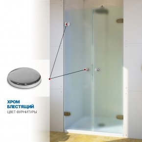 Инфографика 4 LUX DOOR GK-002 хром блестящий стекло матовое толщина 0_8