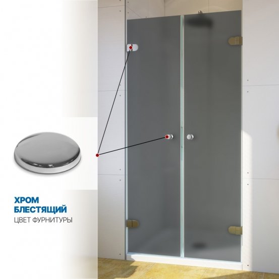 Инфографика 4 LUX DOOR GK-002 хром блестящий стекло графитовое матовое толщина 0_8