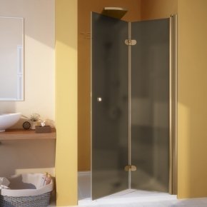 LUX DOOR GK-102A бронзовый стекло бронзовое матовое правое открывание двери