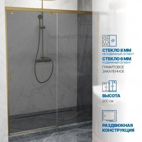 Инфографика 1 SLIDE DOOR GK-862 бронзовый стекло графитовое