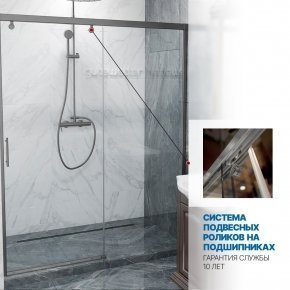 Инфографика 3 SLIDE DOOR GK-862 хром матовый стекло бесцветное