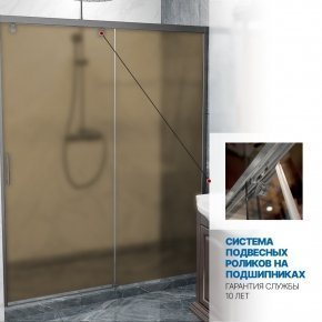 Инфографика 3 SLIDE DOOR GK-862 хром матовый стекло бронзовое матовое