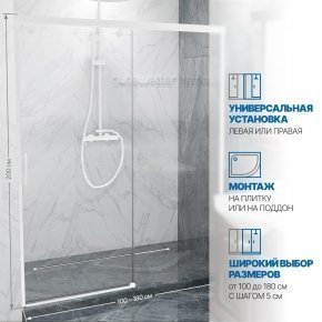 Инфографика 2 SLIDE DOOR GK-862 белый матовый стекло  выбеленное