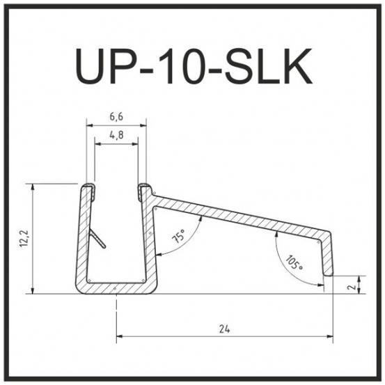 Уплотнитель для душевых ограждений UP10-SLK