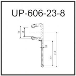 Уплотнитель для душевых ограждений UP606-23-8
