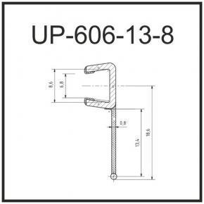 Уплотнитель для душевых ограждений UP606-13-8