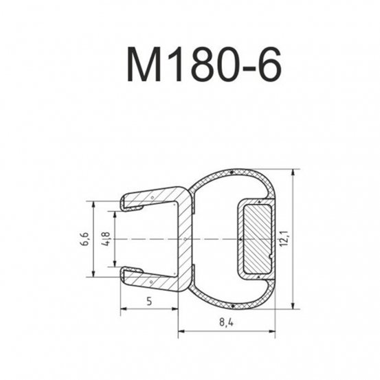 Уплотнитель PVC M180-6