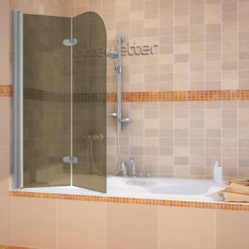 LUX PEARL GV-102 хром матовый стекло бронзовое левое открывание двери