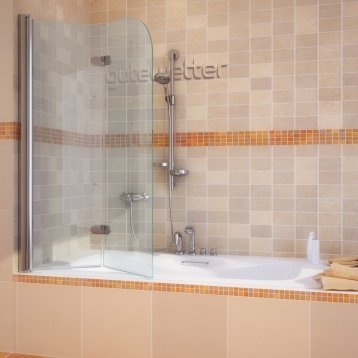 LUX PEARL GV-102 хром блестящий стекло выбеленное левое открывание двери