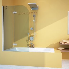 LUX PEARL GV-102A хром блестящий стекло бесцветное левое открывание двери