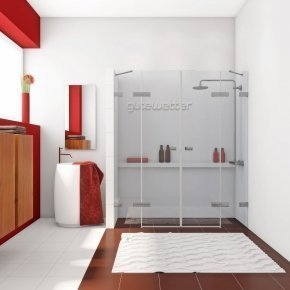 TREND DOOR GK-864 хром матовый стекло бесцветное