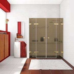 TREND DOOR GK-864 золотой металлик стекло бронзовое матовое