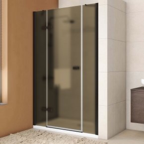 TREND DOOR GK-863P черный матовый стекло бронзовое матовое