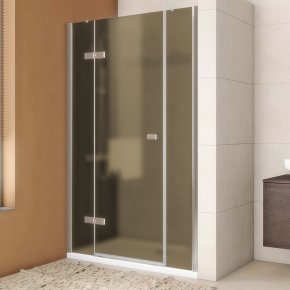 TREND DOOR GK-863P хром матовый стекло бронзовое матовое