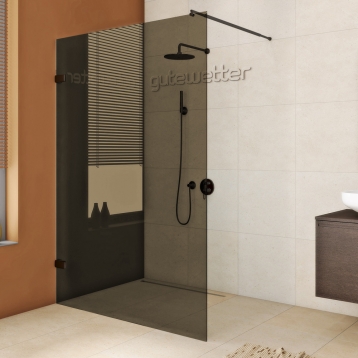 TREND DOOR GK-861NAITL черный матовый стекло бронзовое