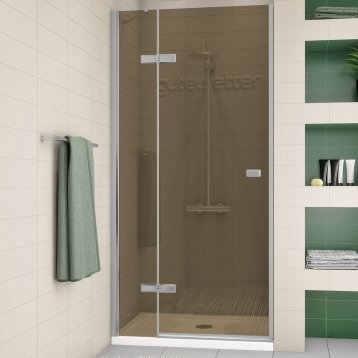 TREND DOOR GK-862AP хром матовый стекло бронзовое